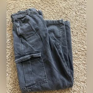 black cargo jeans. HandM size 24. Super cute!